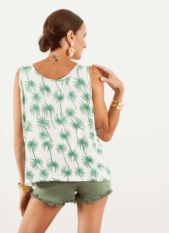 Camiseta tirantes palmera