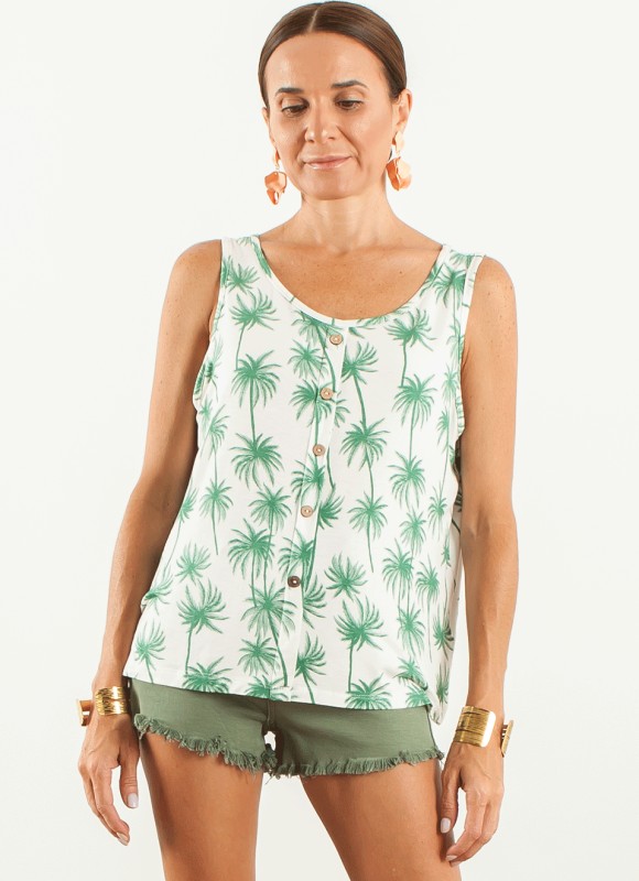 Camiseta tirantes palmera