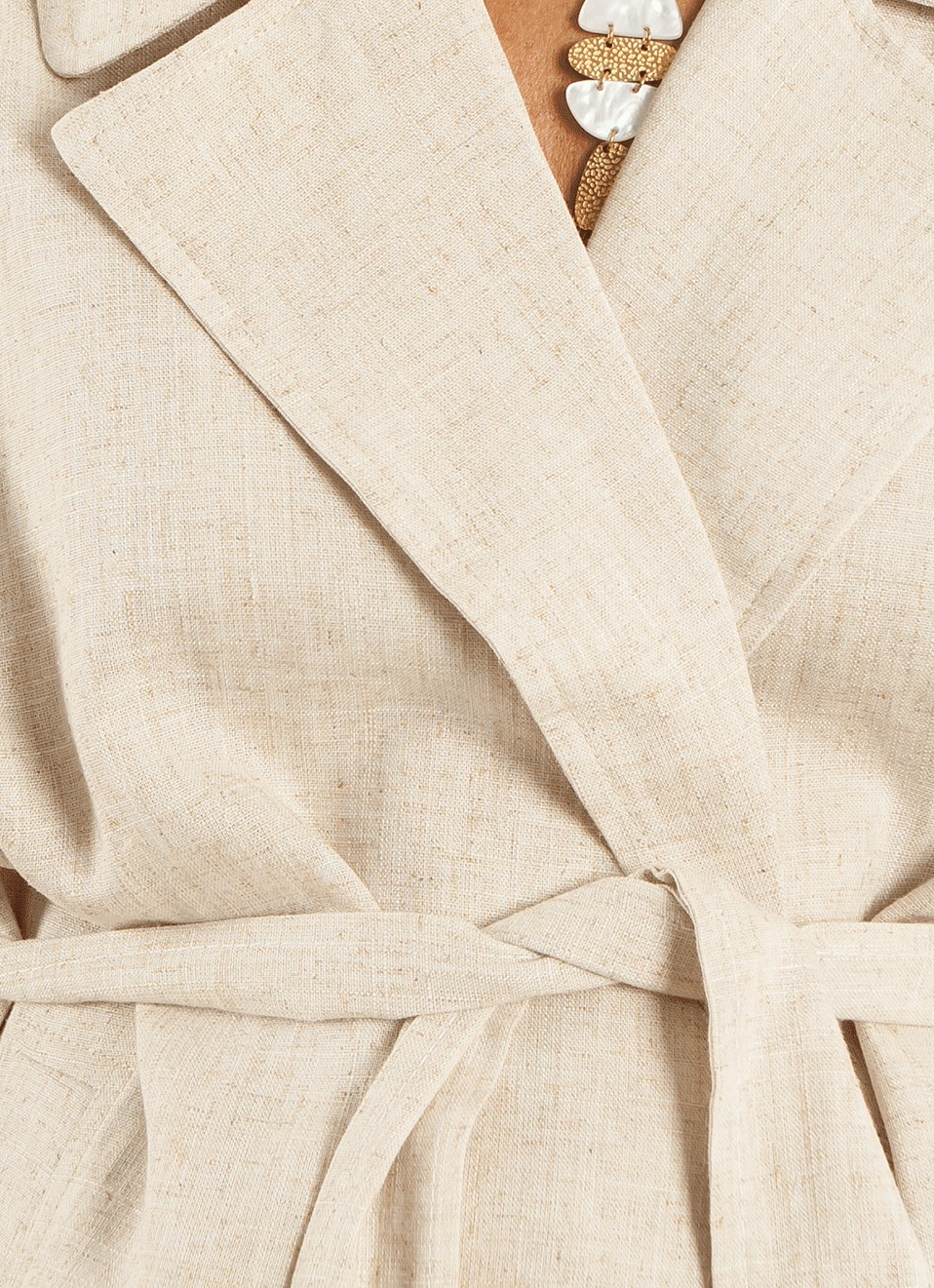 Chaleco Lino  Largo - Ropa Mujer | Premonición.online