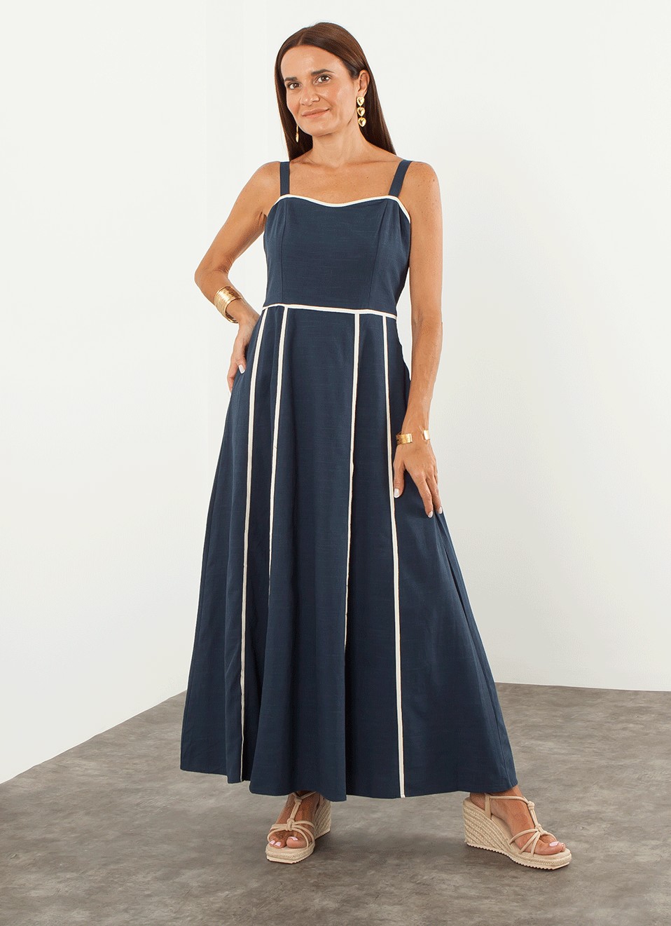 Vestido Largo Tirantes - Vestidos Mujer | Premonición.online