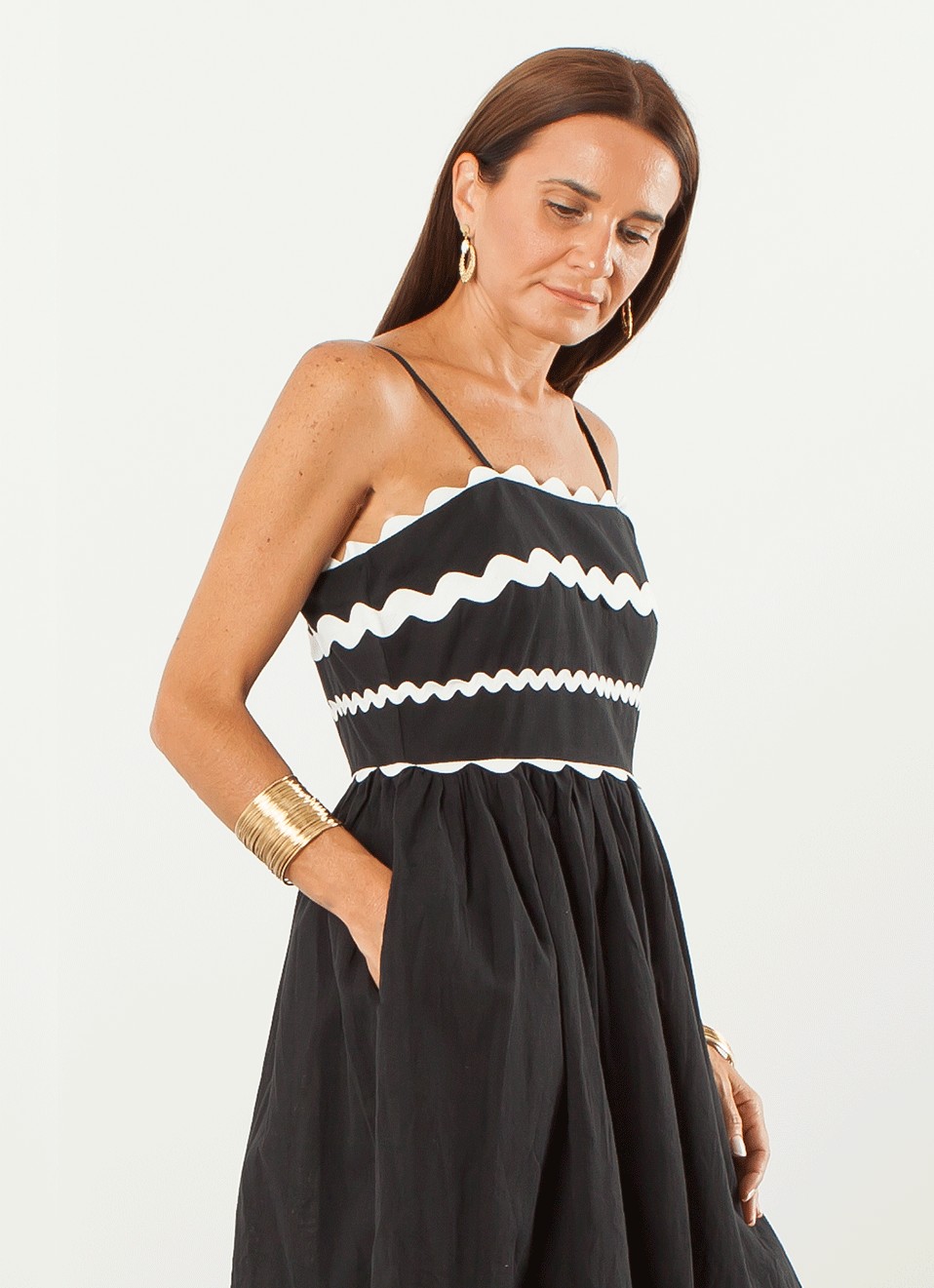 Vestido Negro Largo Tirantes - Ropa Mujer | Premonición.online