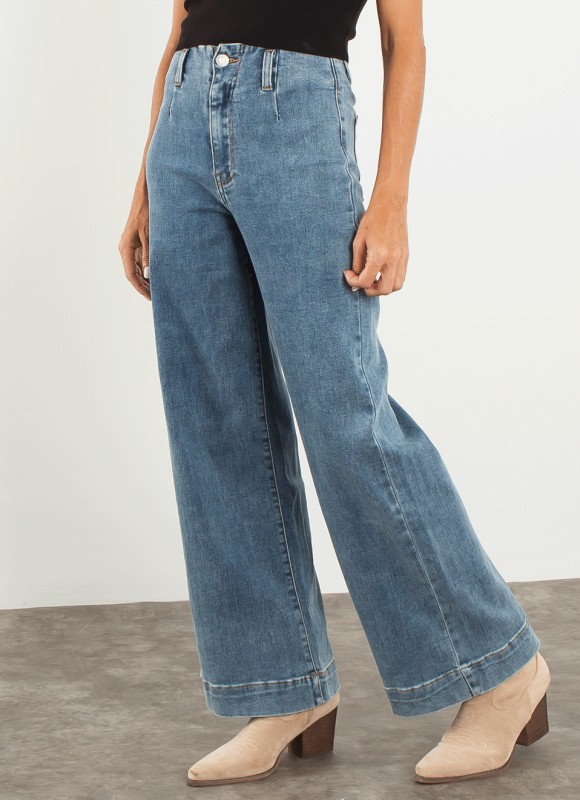 Jeans wide led ankle