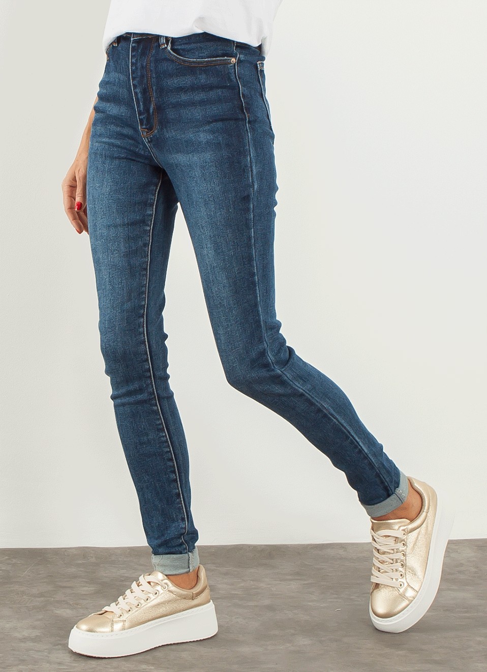 Denim extra high waist