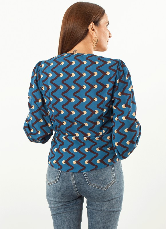 Blusa cruzada