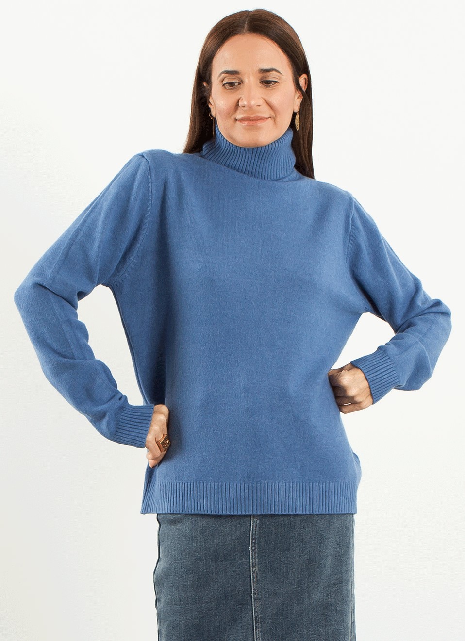 Jersey Básico Alto - Tendencias Moda  Mujer | Premonición.online