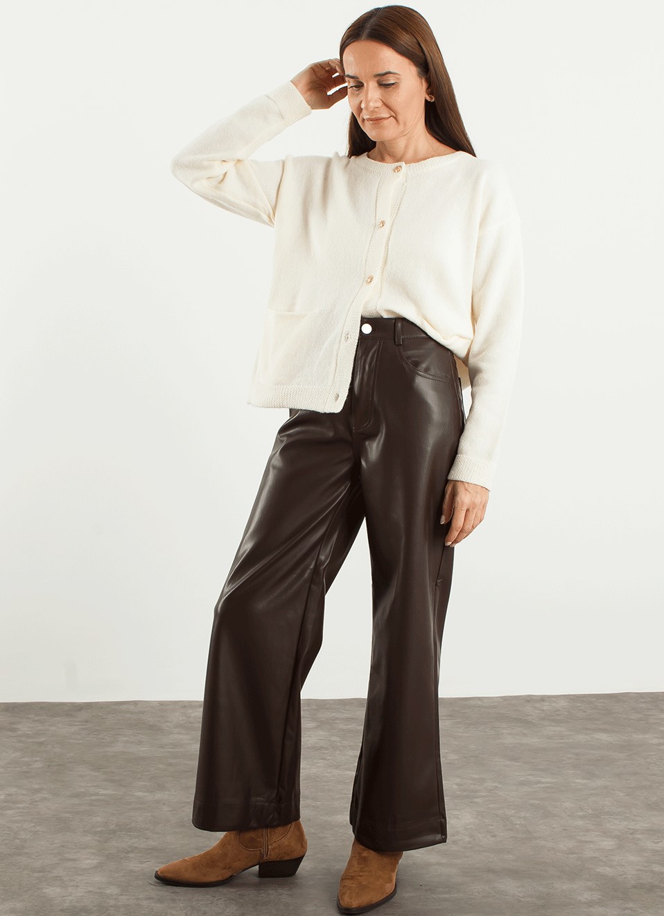 Pantalón Polipiel - Pantalón Palazzo | Premonición.online