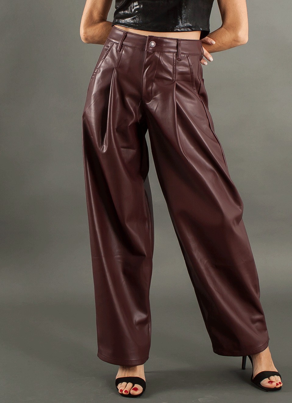 Jeans Baggy   - Pantalones Polipiel Mujer | Premonición.online