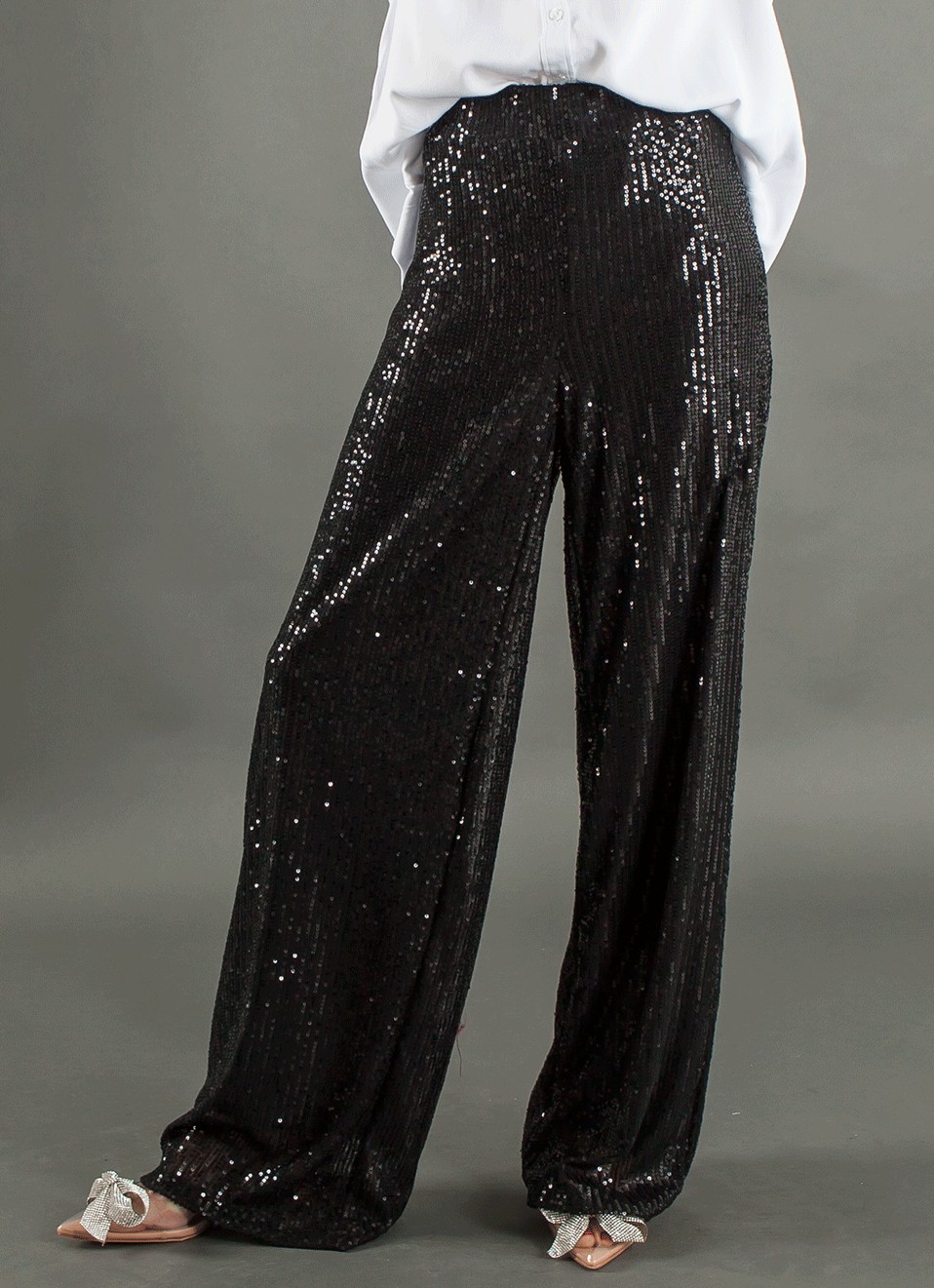 Pantalón Dorado Lentejuelas - Pantalones Mujer | Premonición.online