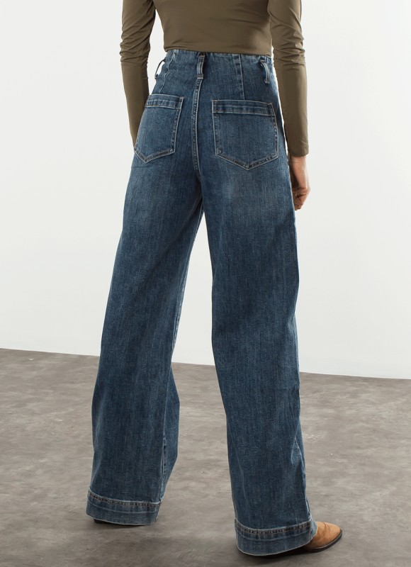 Jeans wide leg full length