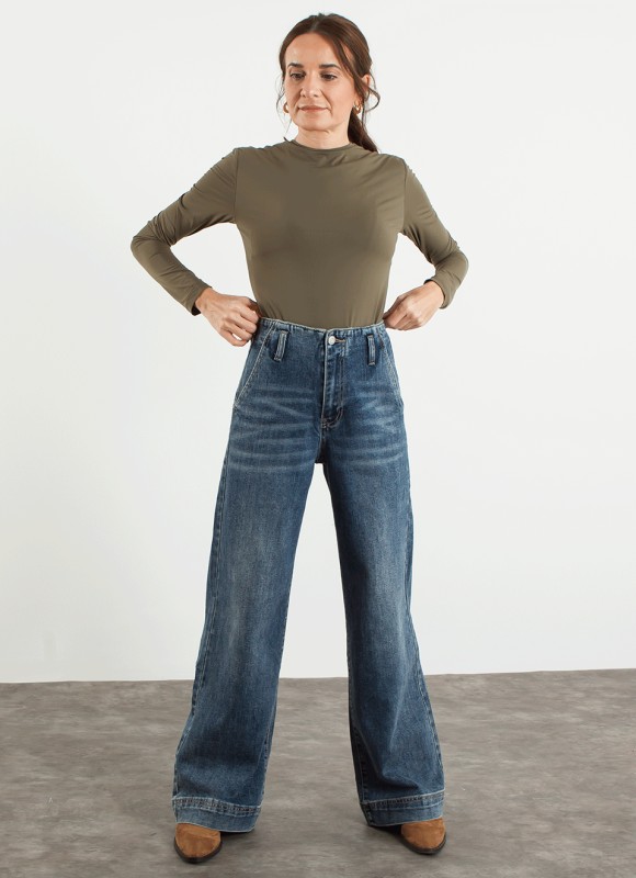 Jeans wide leg full length