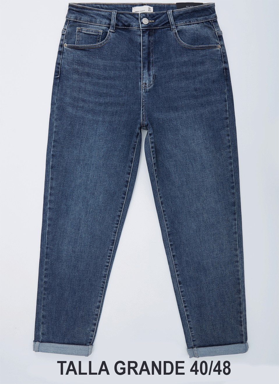 Jeans Big size mom stretch