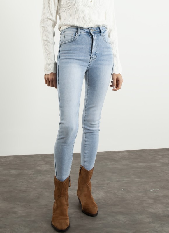 Denim skinny pusu up