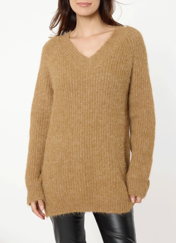 Jersey oversize cuello pico