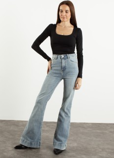 jeans flare high waist