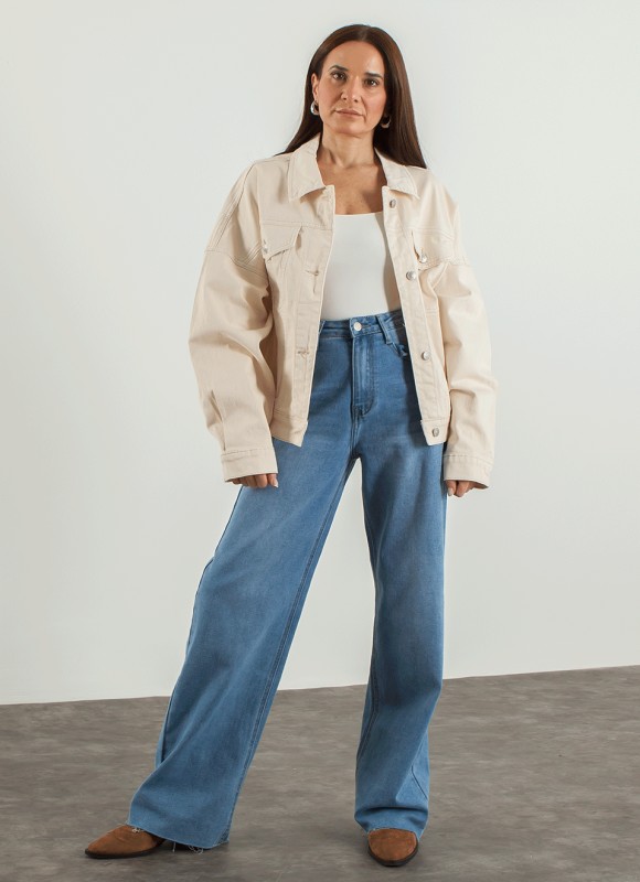 Cazadora Vaquera Oversize - Ropa Mujer Tendencias | Premonición.online
