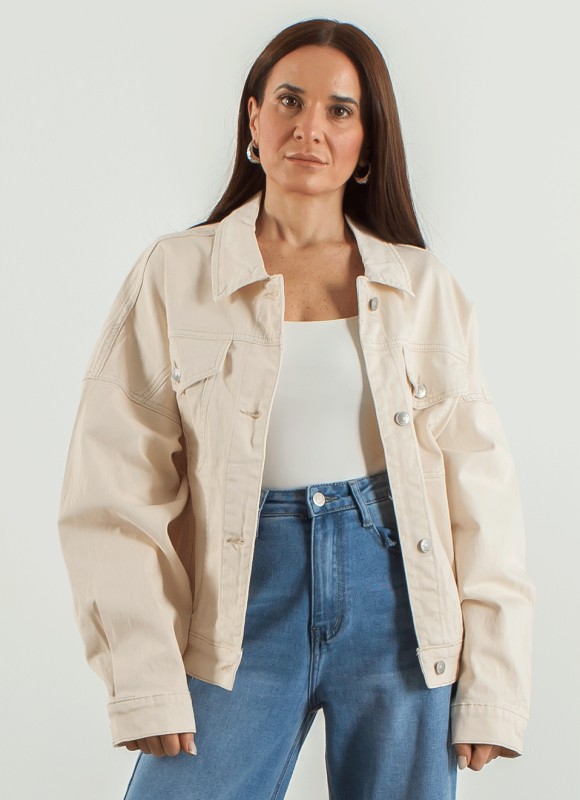 Cazadora Vaquera Oversize - Ropa Mujer Tendencias | Premonición.online