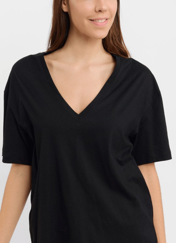 Camiseta Básica Pico  - Camiseta Mujer | Premonición.online