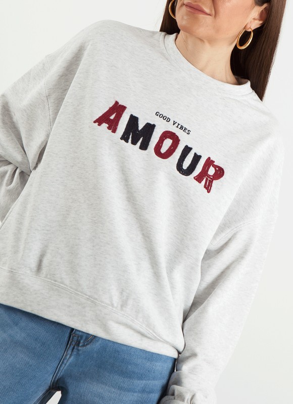 Sudadera texto amor