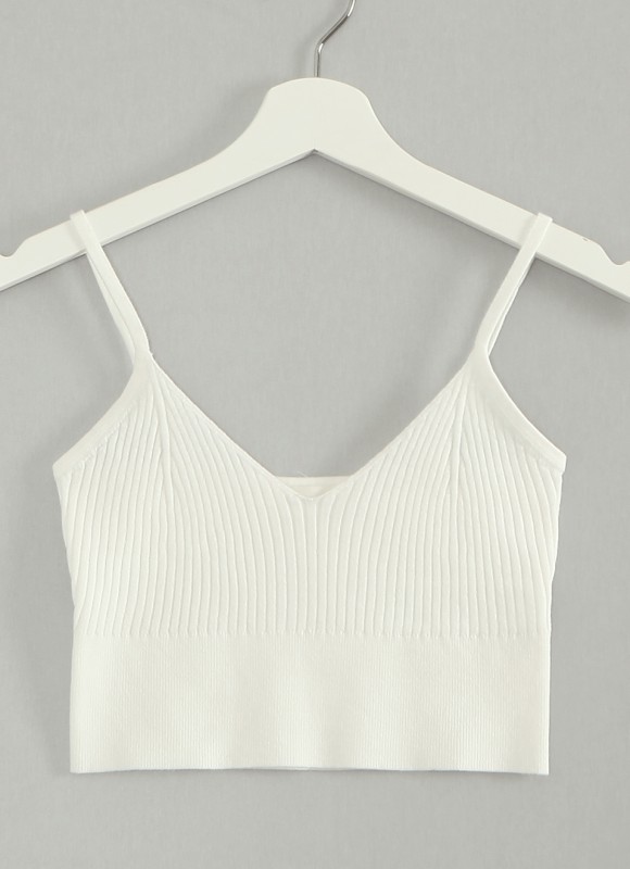 Crop Top Canalé Tirantes -   Ropa Mujer Tendencias | Premonición.online