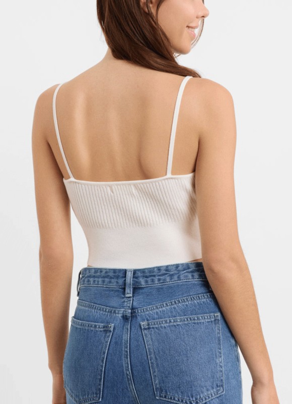 Crop Top Canalé Tirantes -   Ropa Mujer Tendencias | Premonición.online