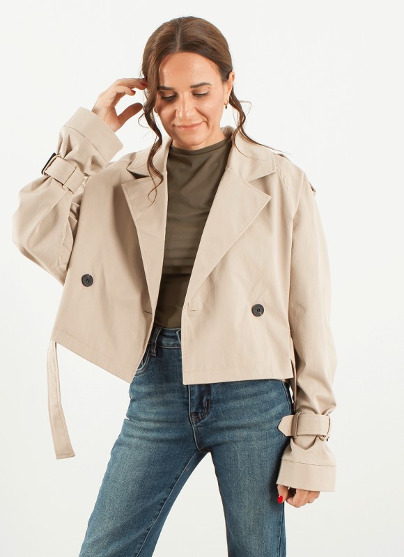 Gabardinas Cortas  - Gabardinas Crop de Chica | Premonición.online