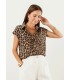 Camisa leopardo sin mangas