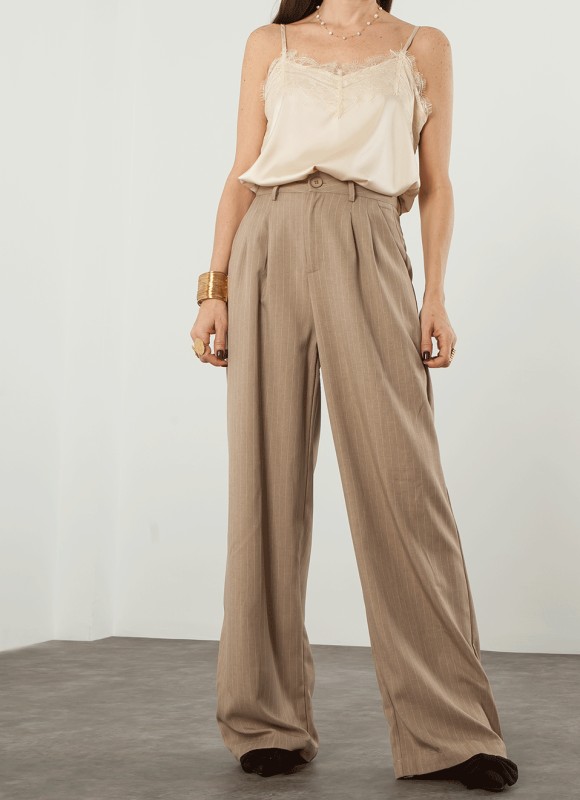 Pantalón Vestir Rayas - Ropa Mujer Tendencias | Premonición.online