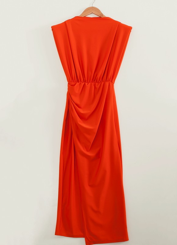 Vestido Largo Naranja - Ropa de Mujer Tendencias | Premonición.online