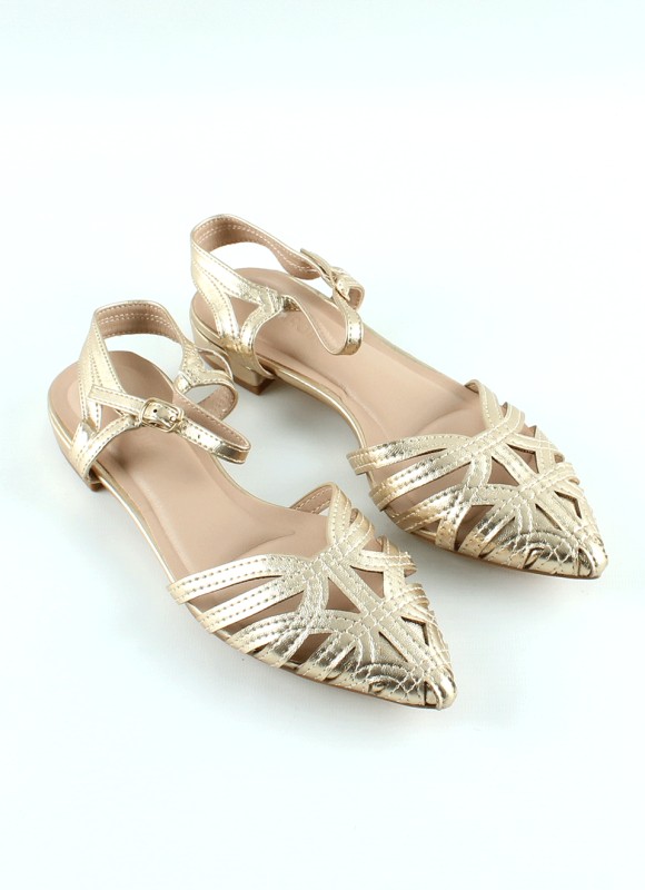 Sandalias Planas Doradas | Calzado Mujer Tendencias  | Premonición.online