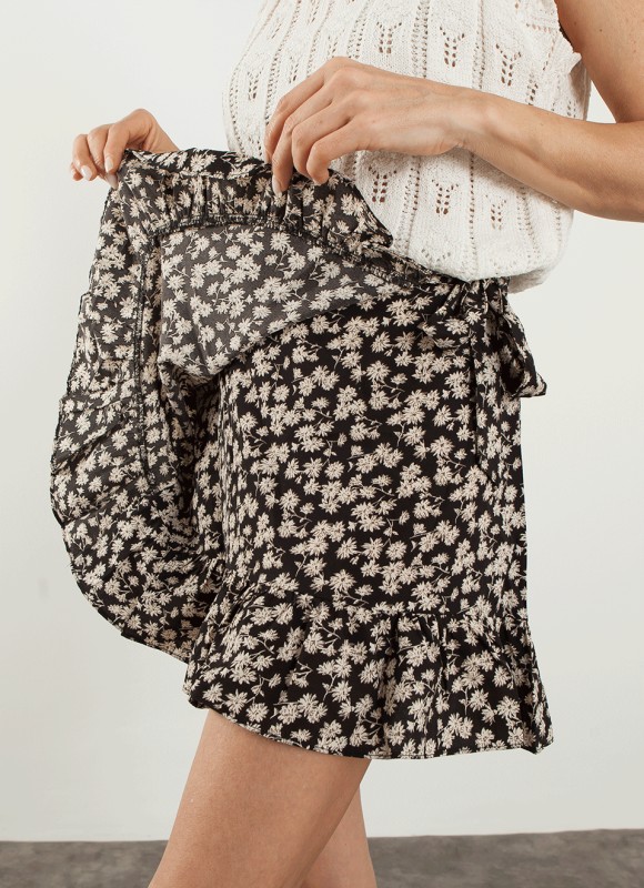Falda Atada Froral - Faldas Estampadas | Premonición.online
