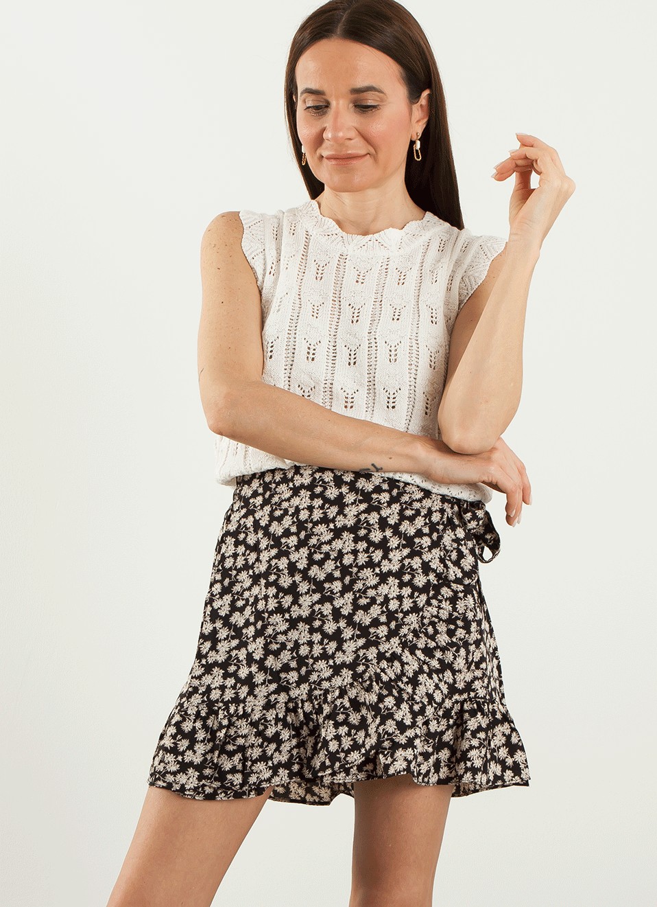 Falda Atada Froral - Faldas Estampadas | Premonición.online