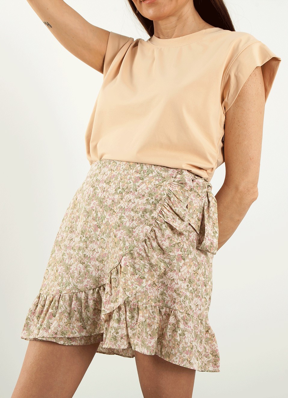 Falda Atada Froral - Faldas Estampadas | Premonición.online