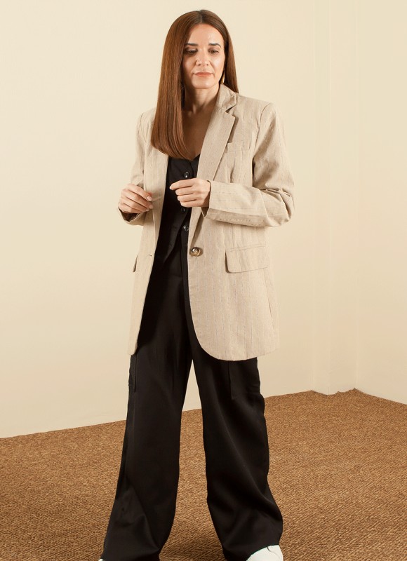 Blazer Rayas - Americana y Blazers Mujer | Premonición.online