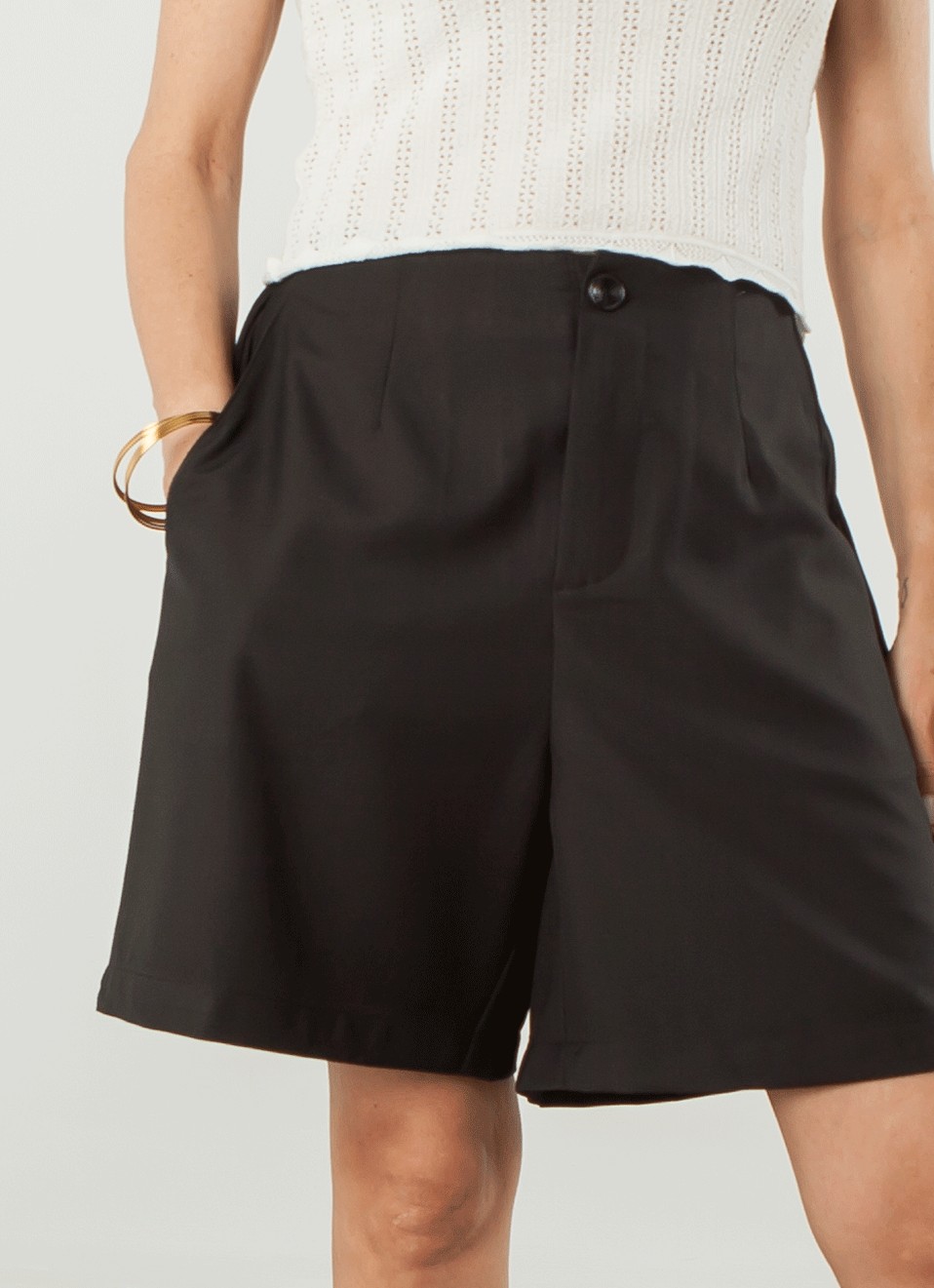 Bermudas Pinzas  Vestir - Ropa Mujer | Premonición.online