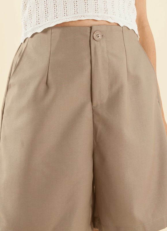Bermudas Pinzas  Vestir - Ropa Mujer | Premonición.online