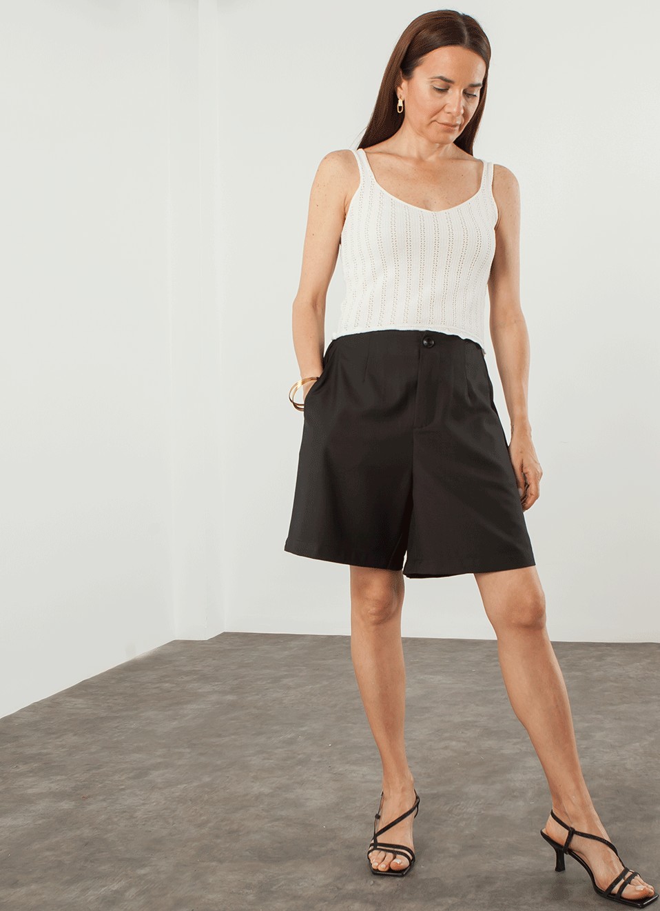 Bermudas Pinzas  Vestir - Ropa Mujer | Premonición.online