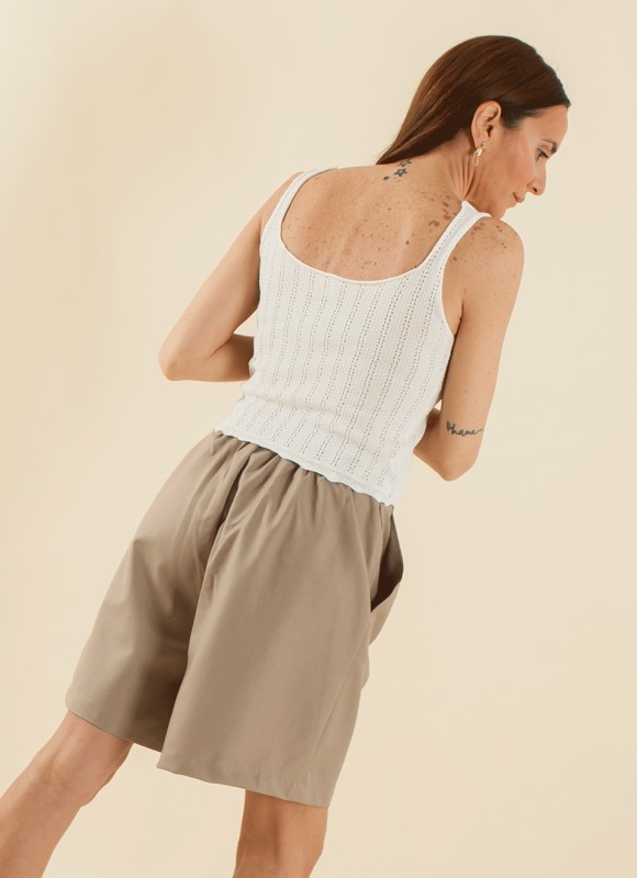 Bermudas Pinzas  Vestir - Ropa Mujer | Premonición.online