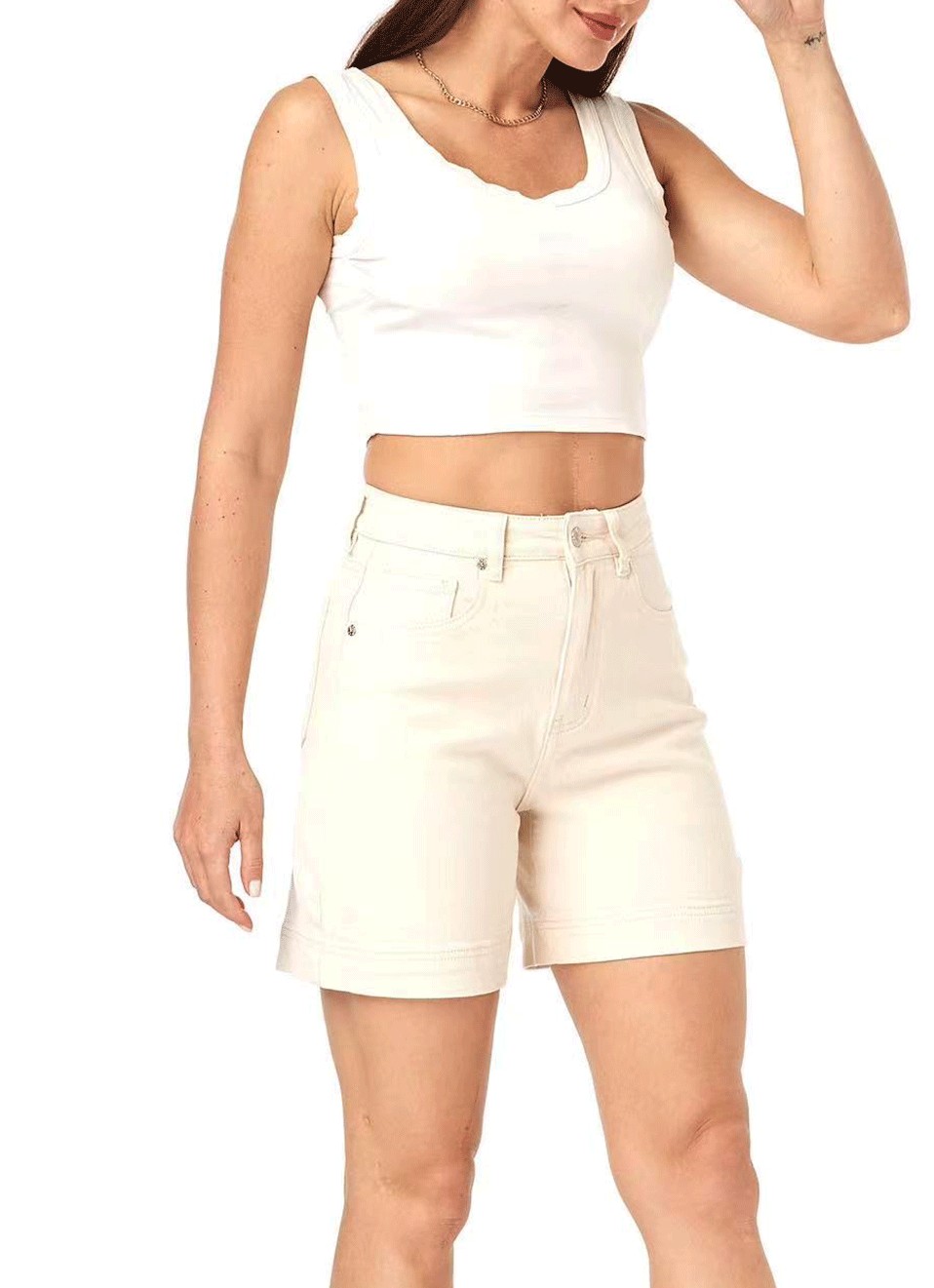 Bermudas Chica Beige - Colección Verano | Premonición.online