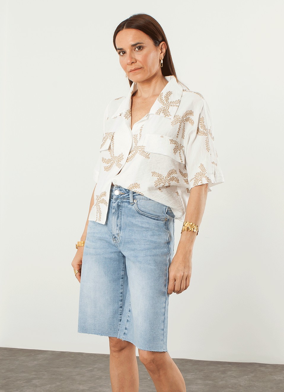 Bermuda Mid  Rise  - Bermudas Mujer | Premonición.online