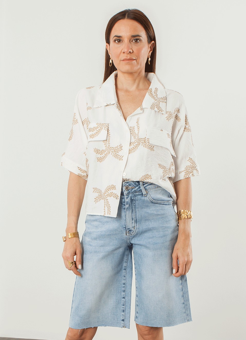 Bermuda Mid  Rise  - Bermudas Mujer | Premonición.online