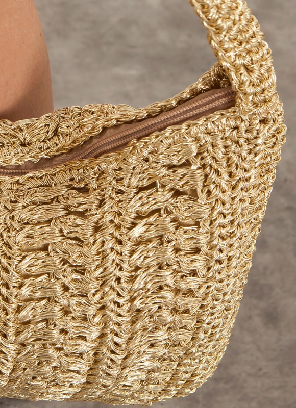 Bolso Dorado Rafia  - Bolsos de Mujer - Tendencias | Premonición.online