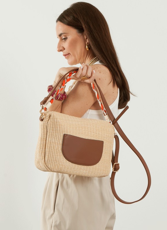 Bandolera Efecto Rafia- Bolsos Mujer - Tendencias | Premonición.online