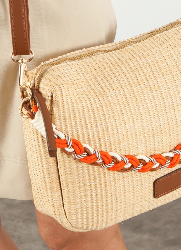 Bandolera Efecto Rafia- Bolsos Mujer - Tendencias | Premonición.online
