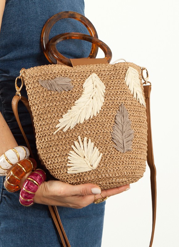 Bandolera Efecto Rafia- Bolsos Mujer - Tendencias | Premonición.online