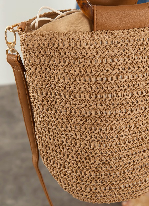 Bandolera Efecto Rafia- Bolsos Mujer - Tendencias | Premonición.online