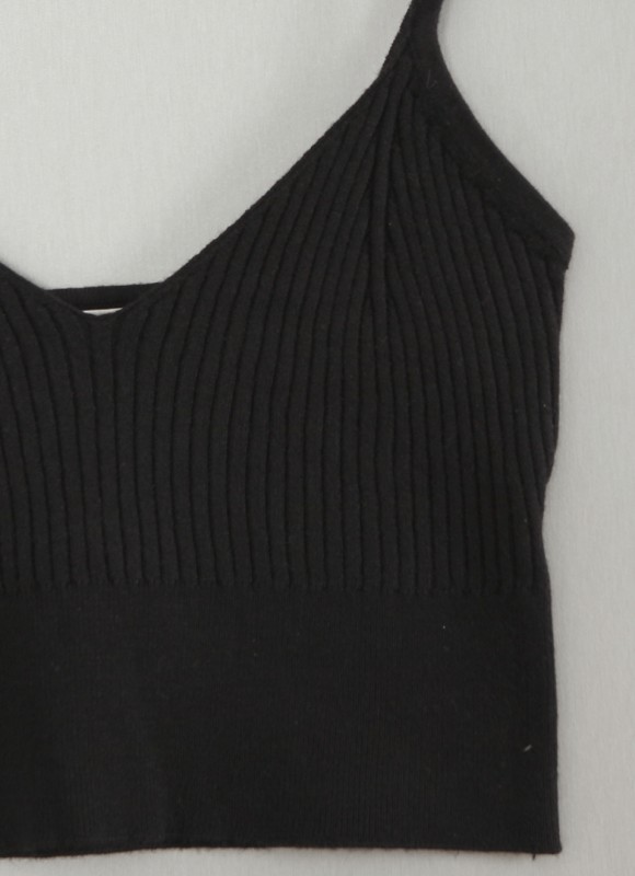 Crop Top Canalé Tirantes -   Ropa Mujer Tendencias | Premonición.online
