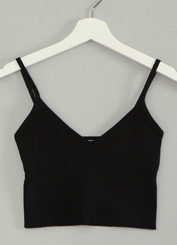 Crop Top Canalé Tirantes -   Ropa Mujer Tendencias | Premonición.online