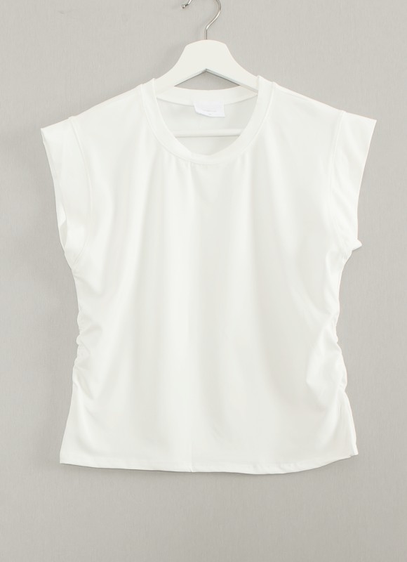Camiseta Lateral Fruncido - Camiseta y Blusa | Premonición.online