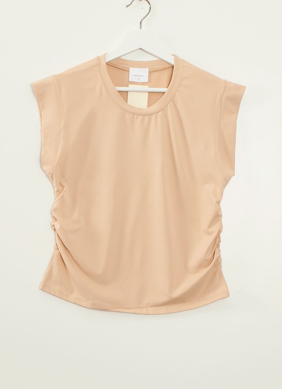Camiseta Lateral Fruncido - Camiseta y Blusa | Premonición.online