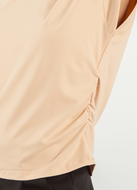 Camiseta Lateral Fruncido - Camiseta y Blusa | Premonición.online